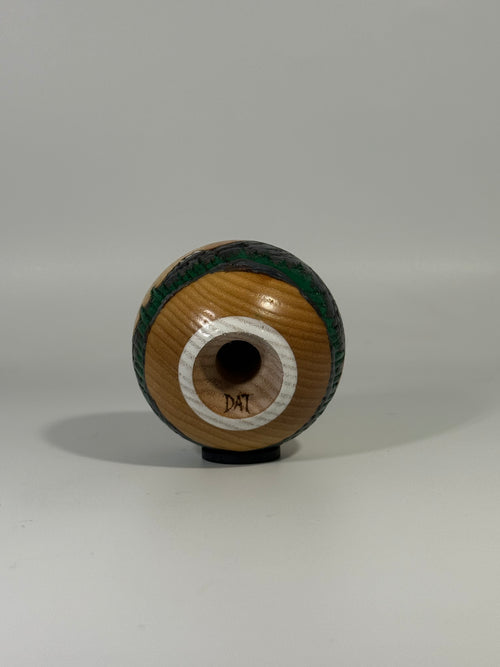 Engraved Hand Painted Mountains Tama - Absolute Clear